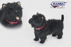 Мягкая игрушка - Вест Хайленд Терьер, черный, 35 см. (Hansa, 6845)